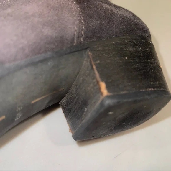 Dolce Vita Over-the-Knee Suede Boots in Gray - Picture 10 of 16